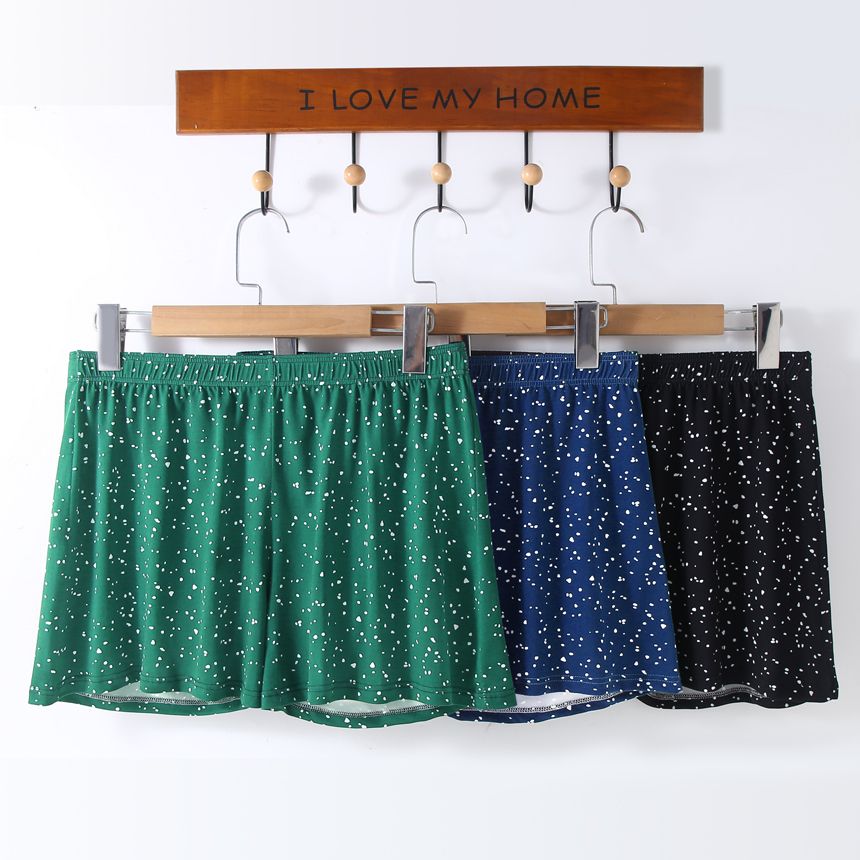 Men's Polka Dot Loose Breathable Home Wear Boxer Shorts Large Size photo 2 (style SM-CED854)