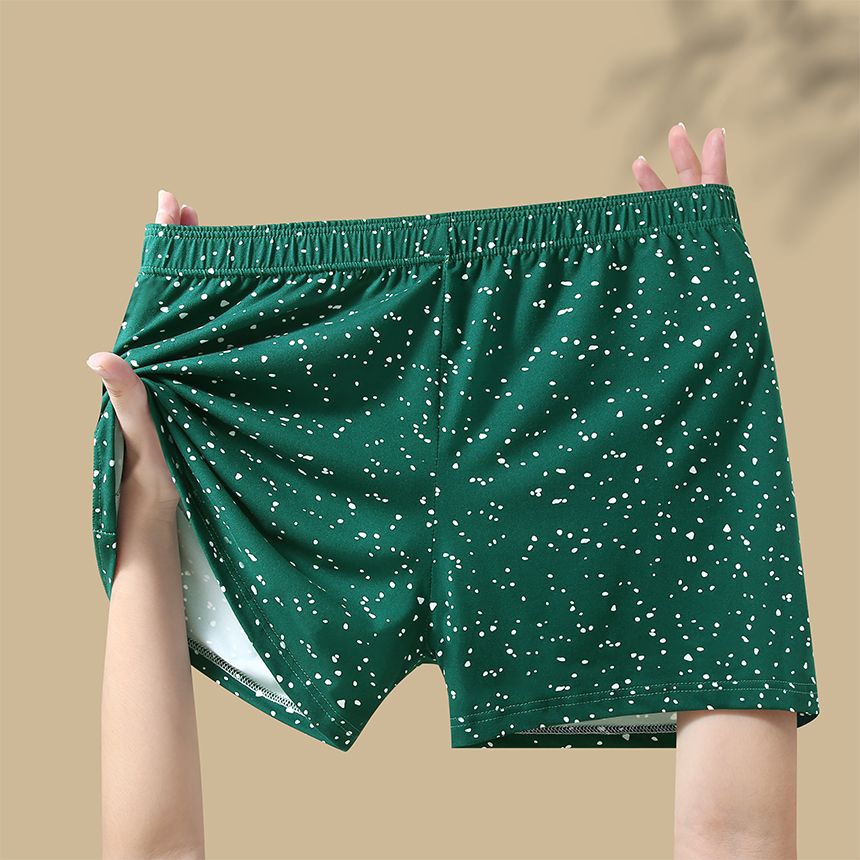 Men's Polka Dot Loose Breathable Home Wear Boxer Shorts Large Size photo 3 (style SM-CED854)