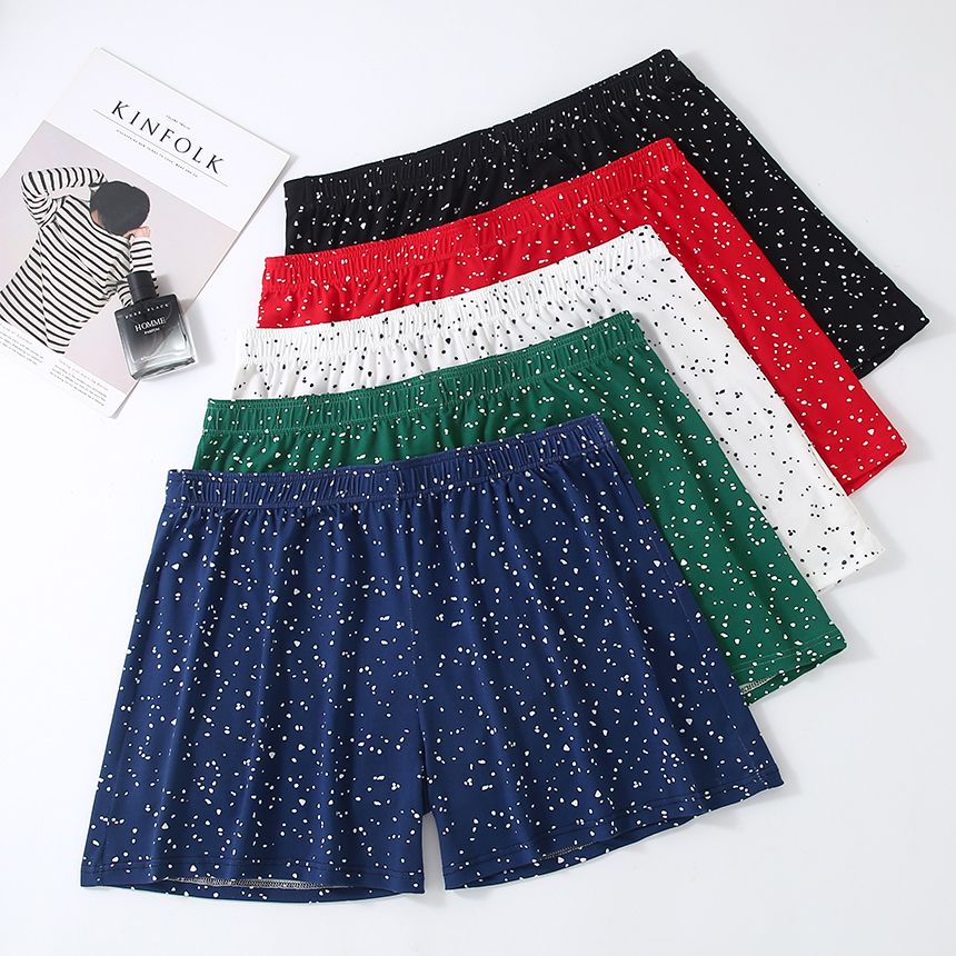 Men's Polka Dot Loose Breathable Home Wear Boxer Shorts Large Size photo 5 (style SM-CED854)