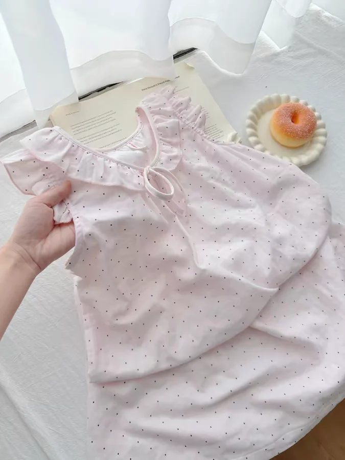 Women's Cloud Cotton Pajama Set - Loose, Soft & Skin-Friendly for Home photo 2 (style SM-E85F40)
