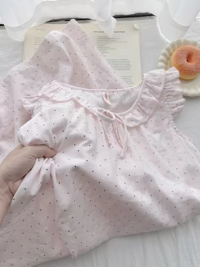 Women's Cloud Cotton Pajama Set - Loose, Soft & Skin-Friendly for Home photo 5 (style SM-E85F40)