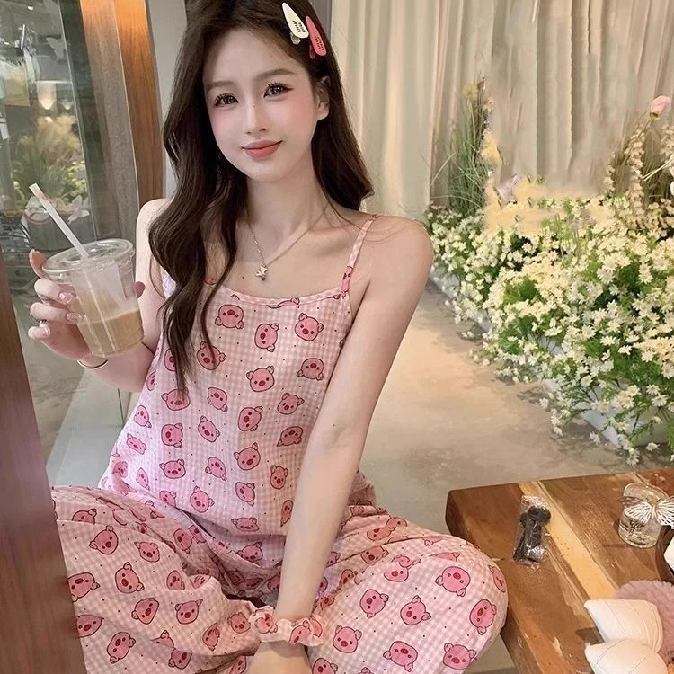 Women's Cloud Cotton Pajama Set, Breathable Soft Skin-Friendly Loungew photo 2 (style SM-5A7D67)