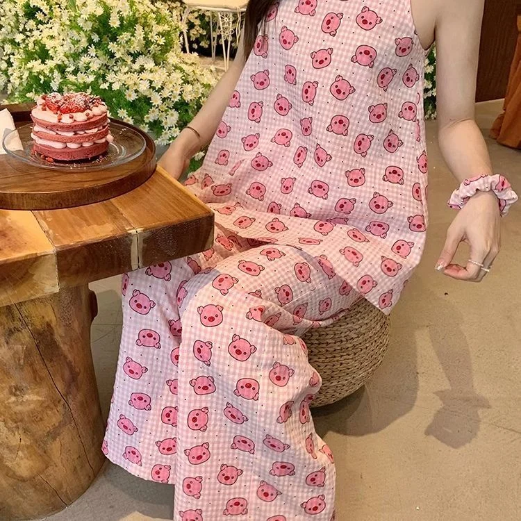 Women's Cloud Cotton Pajama Set, Breathable Soft Skin-Friendly Loungew photo 3 (style SM-5A7D67)