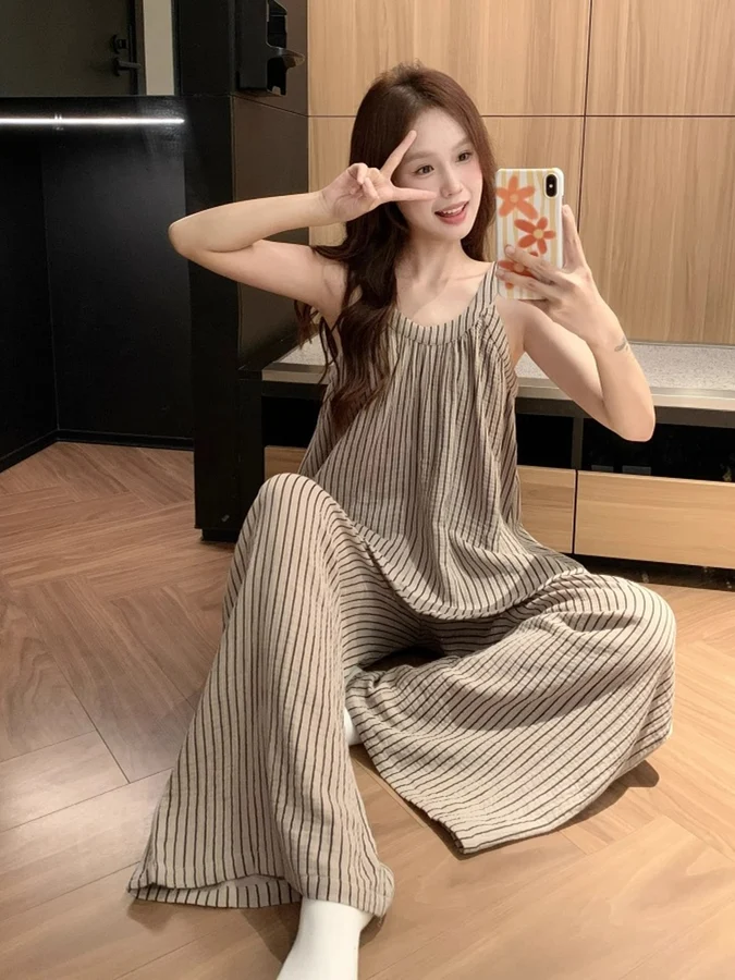 Women's Cloud Cotton Pajama Set, Loose Comfortable Soft Skin-Friendly photo 2 (style SM-AB2D1A)
