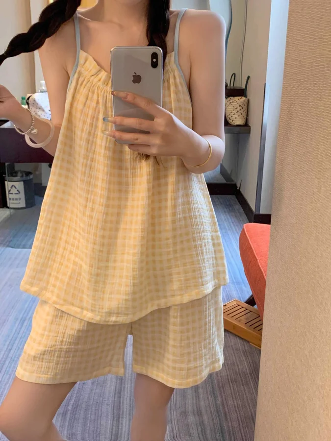 Women's Cloud Cotton Pajama Set, Soft Skin-Friendly Loose Comfortable photo 6 (style SM-4ADE58)