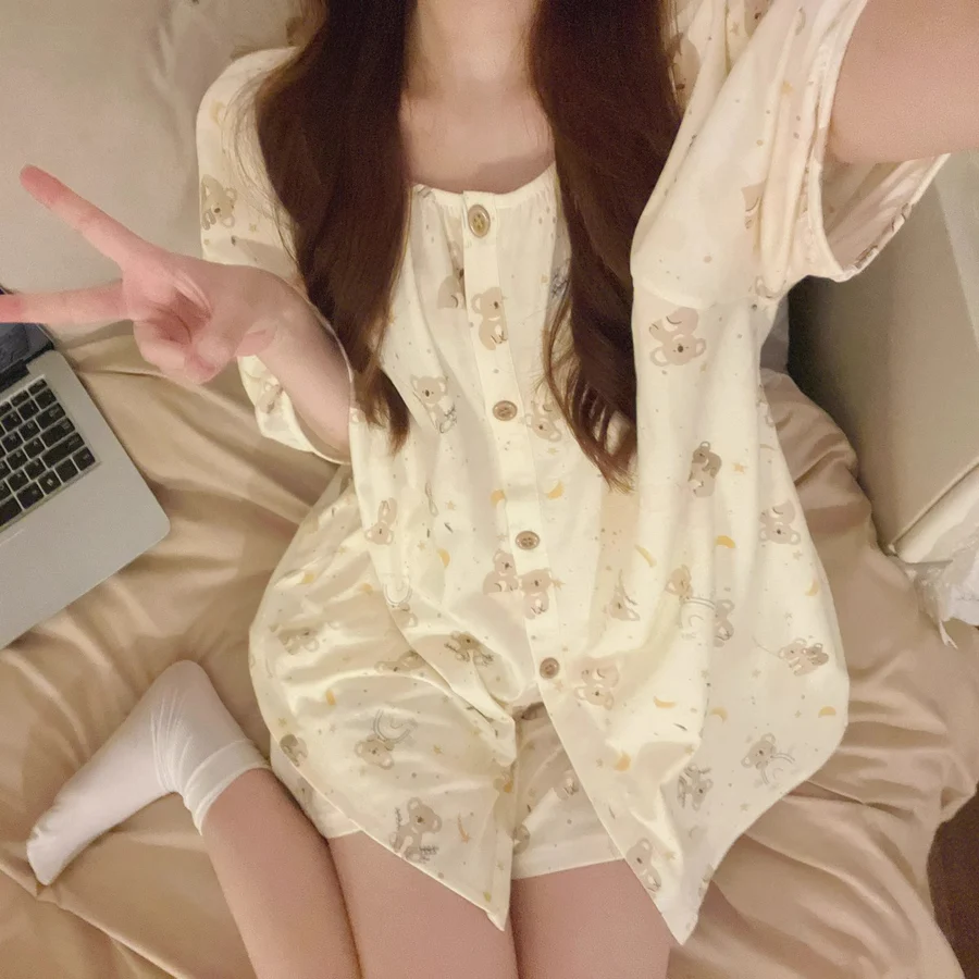 Women's Cloud Cotton Pajama Set - Loose, Soft & Skin-Friendly for Home or Out