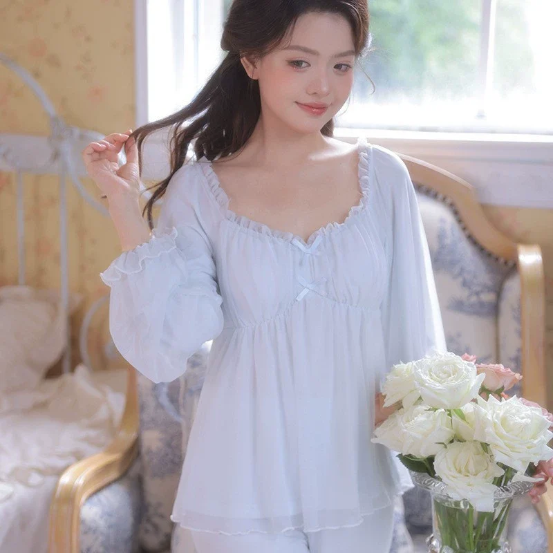 Women's Summer Modal Pajama Set photo 3 (style SM-E4438B)