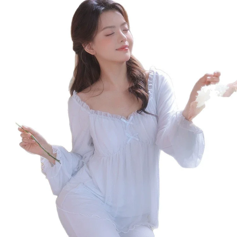 Women's Summer Modal Pajama Set photo 4 (style SM-E4438B)
