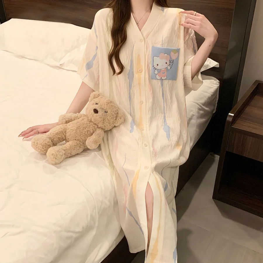 Women's Cloud Cotton Pajama Set, Breathable Soft Skin-Friendly Loungewear
