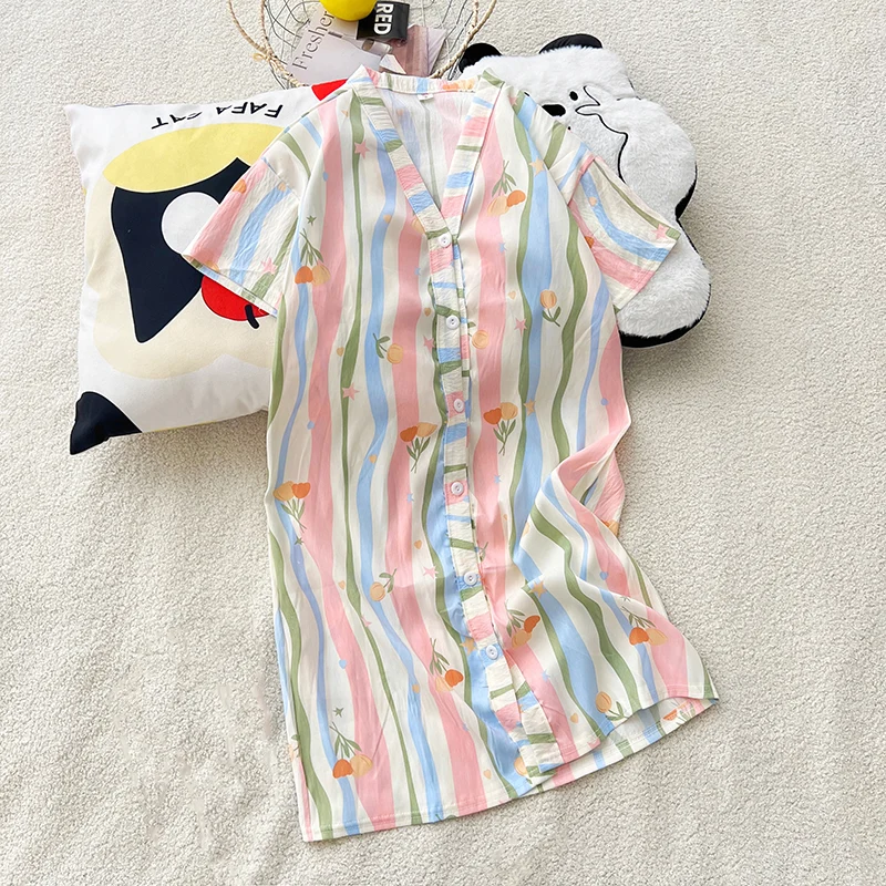 Women's Cloud Cotton Pajama Set, Loose Comfortable Soft Skin-Friendly Loungewear