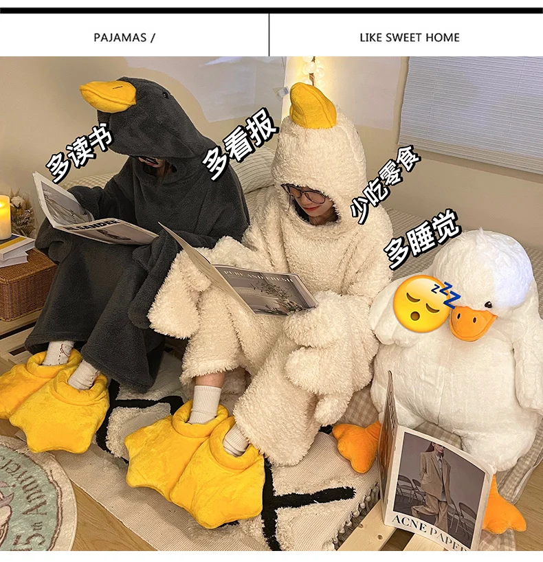 Women's Winter Thickened Coral Fleece Cartoon Puppy Plush Onesie Pajam photo 4 (style SM-01C108)