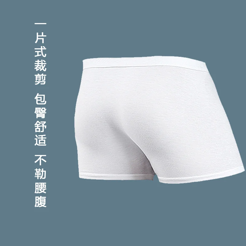 Men's Disposable Cotton Boxer Briefs, Travel, Breathable photo 3 (style SM-F80EF2)