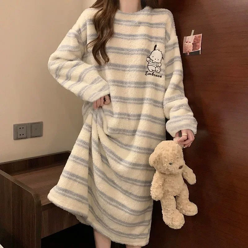 Blue fine striped running dog pajamas Style R304 photo 2 (style SM-2FE2CA)