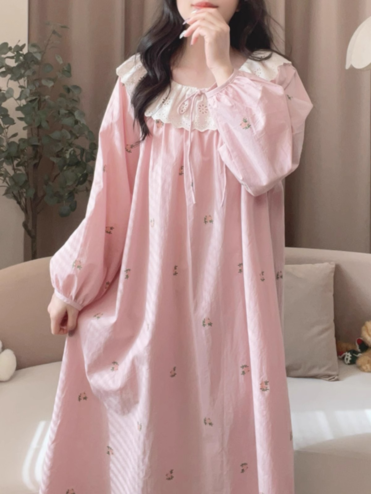 Summer Cloud Cotton With Pads Homewear Women Short Sleeve Shorts 2 Pcs photo 4 (style 00010003)