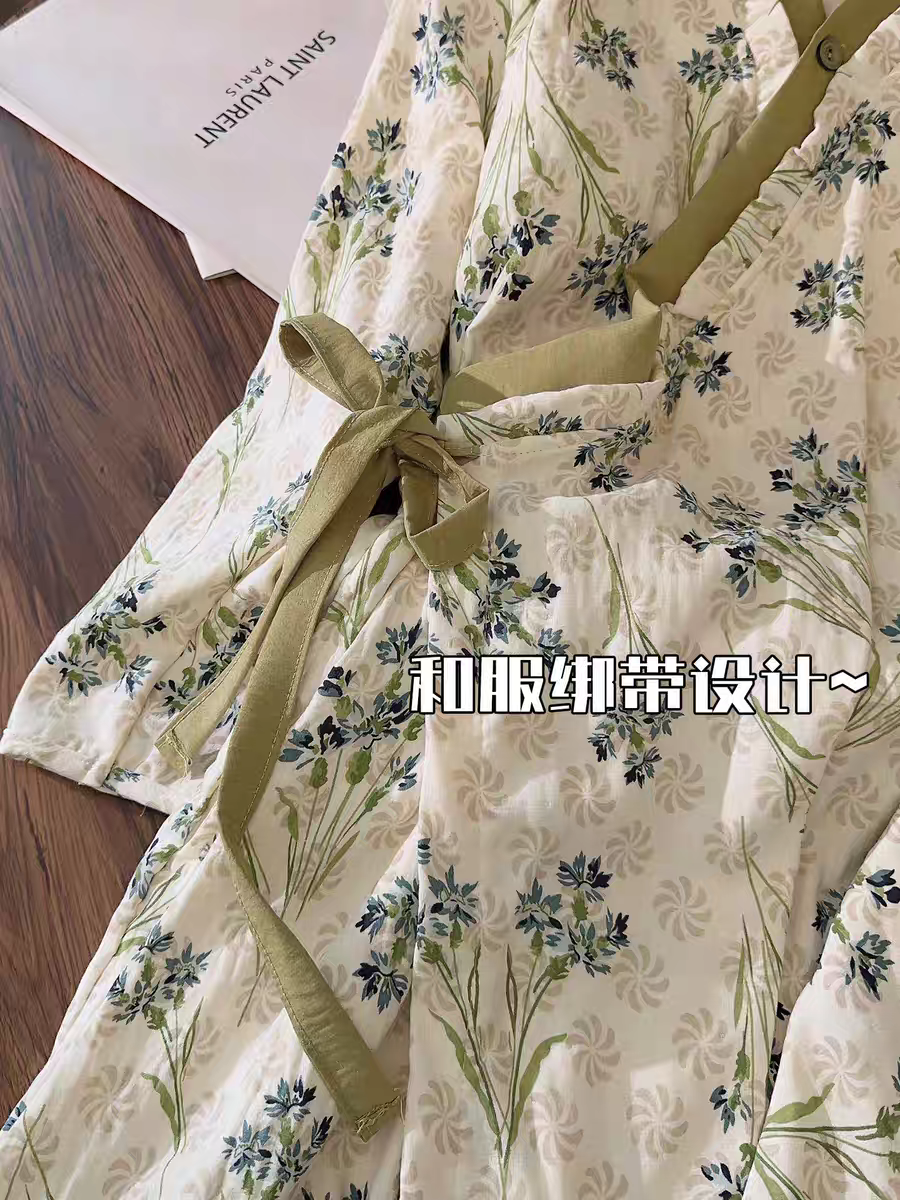 Summer Cloud Cotton No Pads Homewear Women Short Sleeve Shorts 2 Pcs B photo 6 (style 0020)