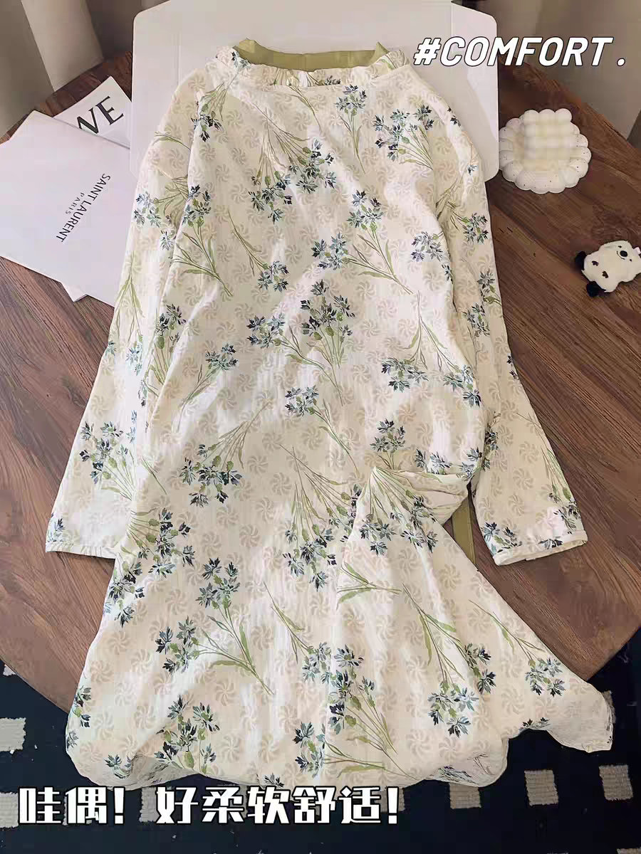 Summer Cloud Cotton No Pads Homewear Women Short Sleeve Shorts 2 Pcs B photo 4 (style 0020)