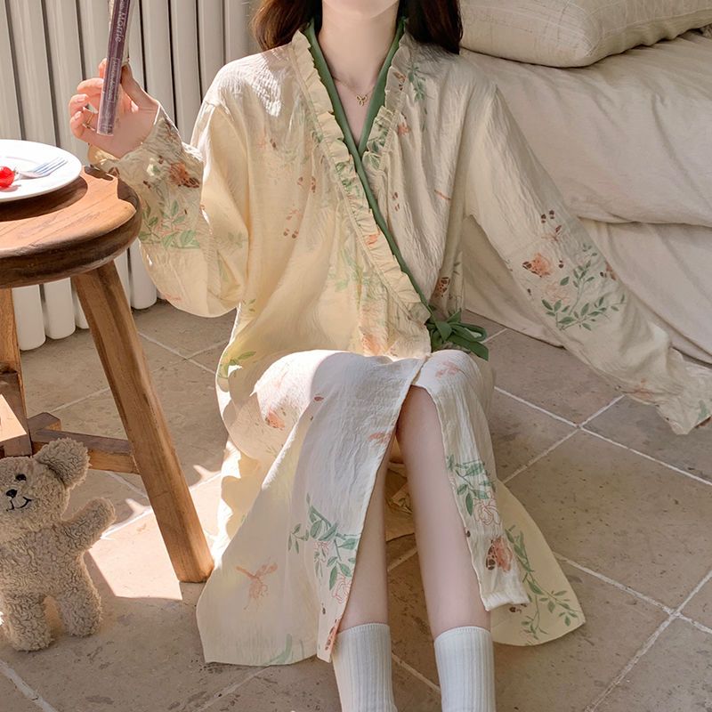 Summer Cloud Cotton Homewear Women Short Sleeve Shorts 2 Pcs Breathabl photo 6 (style 0021)