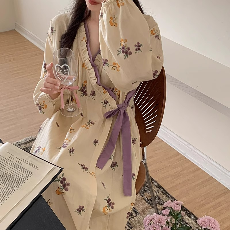Summer Cloud Cotton Camisole Nightgown Women Loose Slim Breathable Hom photo 1 (style 0060)