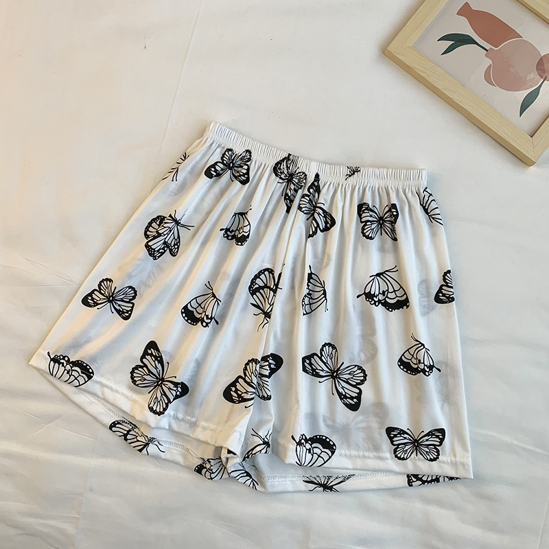 Summer Cotton Homewear Women Short Sleeve Shorts 2 Pcs Breathable Comf photo 4 (style 02)