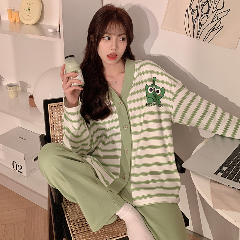 Summer Cotton Long Sleeve Homewear Women Short Sleeve Shorts 2 Pcs Breathable Wholesale