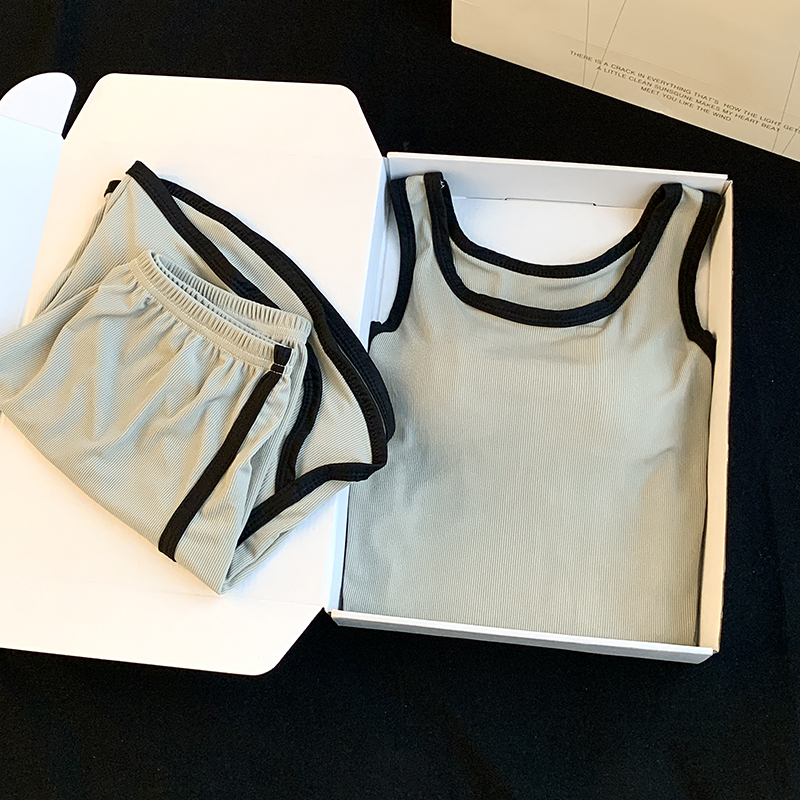 Summer Cotton Homewear Women Short Sleeve Shorts 2 Pcs Breathable Comf photo 2 (style 06)