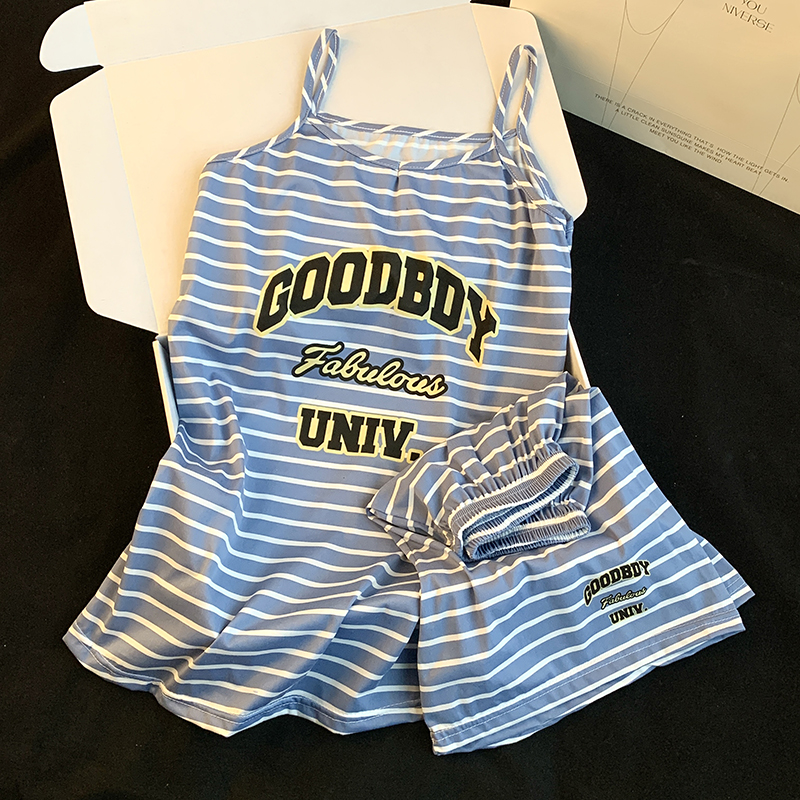 Summer Cotton Homewear Women Short Sleeve Shorts 2 Pcs Breathable Comf photo 6 (style 07)