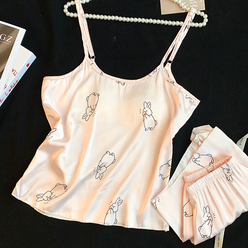 Summer Cotton Homewear Women Short Sleeve Shorts 2 Pcs Breathable Comf photo 1 (style 09)