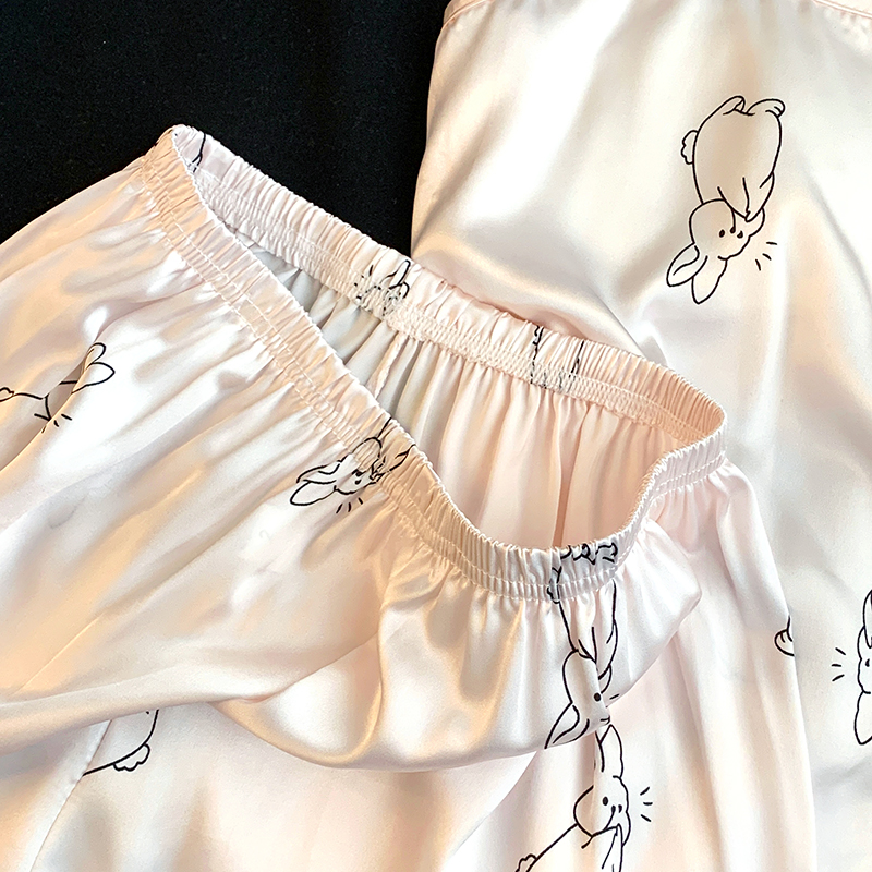 Summer Cotton Homewear Women Short Sleeve Shorts 2 Pcs Breathable Comf photo 6 (style 09)