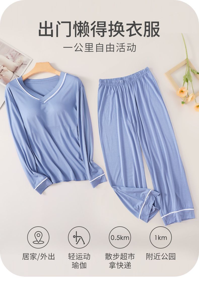 Women's Summer Cotton Pajama Set with Built-in Bra - Short Sleeve & Sh photo 5 (style SM-964816)