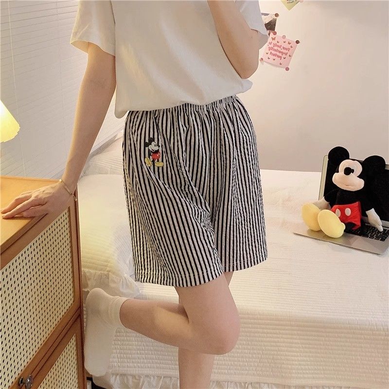 Summer Cotton Cardigan Homewear Women Short Sleeve Shorts 2 Pcs Breath photo 2 (style 1)