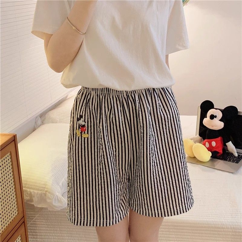 Summer Cotton Cardigan Homewear Women Short Sleeve Shorts 2 Pcs Breath photo 3 (style 1)