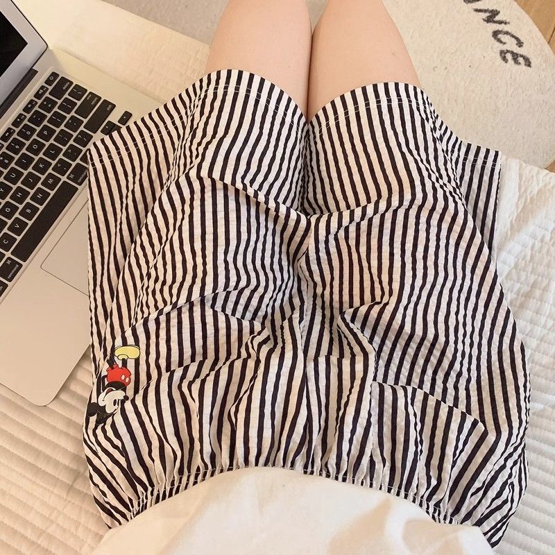 Summer Cotton Cardigan Homewear Women Short Sleeve Shorts 2 Pcs Breath photo 5 (style 1)