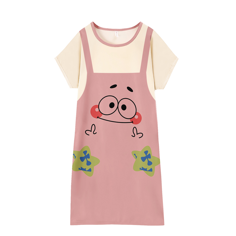 Women's Summer Pure Cotton Camisole Sleep Dress, Loose Fit, Breathable photo 3 (style SM-CF0717)