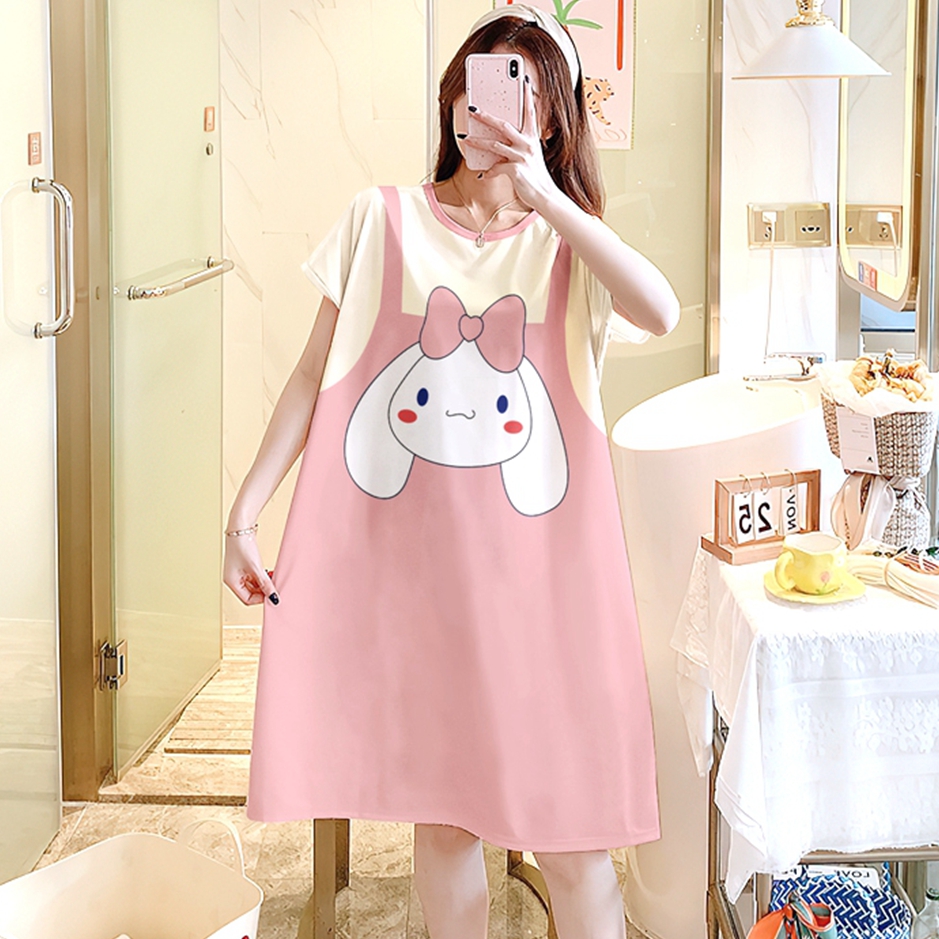 Women's Summer Pure Cotton Camisole Sleep Dress, Loose Fit, Breathable photo 6 (style SM-CF0717)