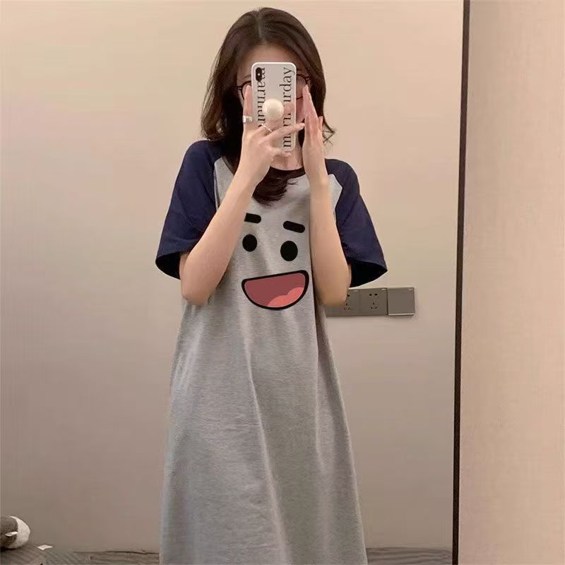 Summer Cotton Camisole Homewear Women Short Sleeve Shorts 2 Pcs Breath photo 5 (style 1000)
