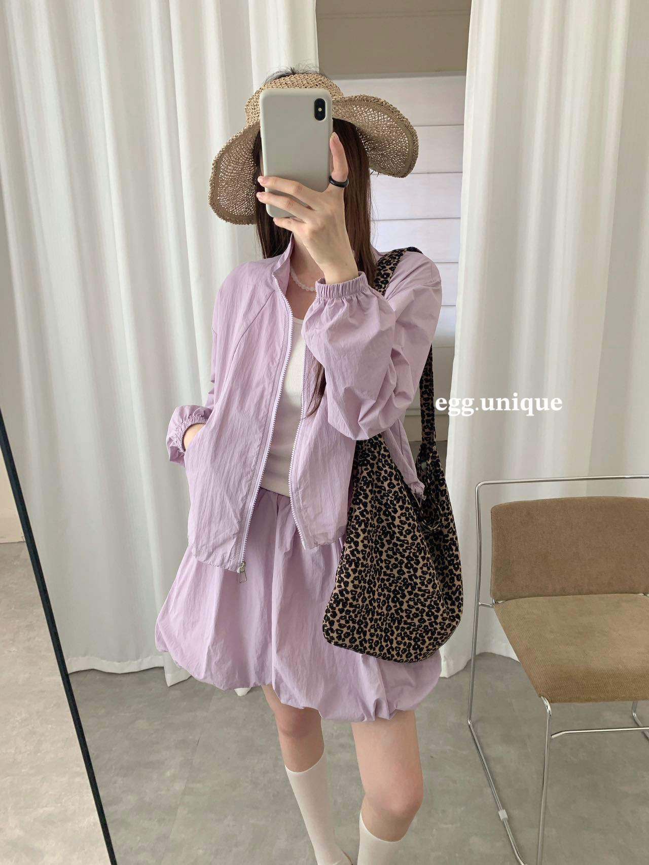 egg.unique Korean Milk Skin Sun Protection Set Women Summer Long Sleev photo 1 (style 1057170273117)