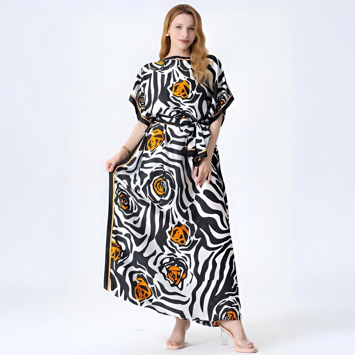 Cross-border Plus Size Robe Long Dress Export Cardigan Ethnic Long Dre photo 6 (style 1062208292951)