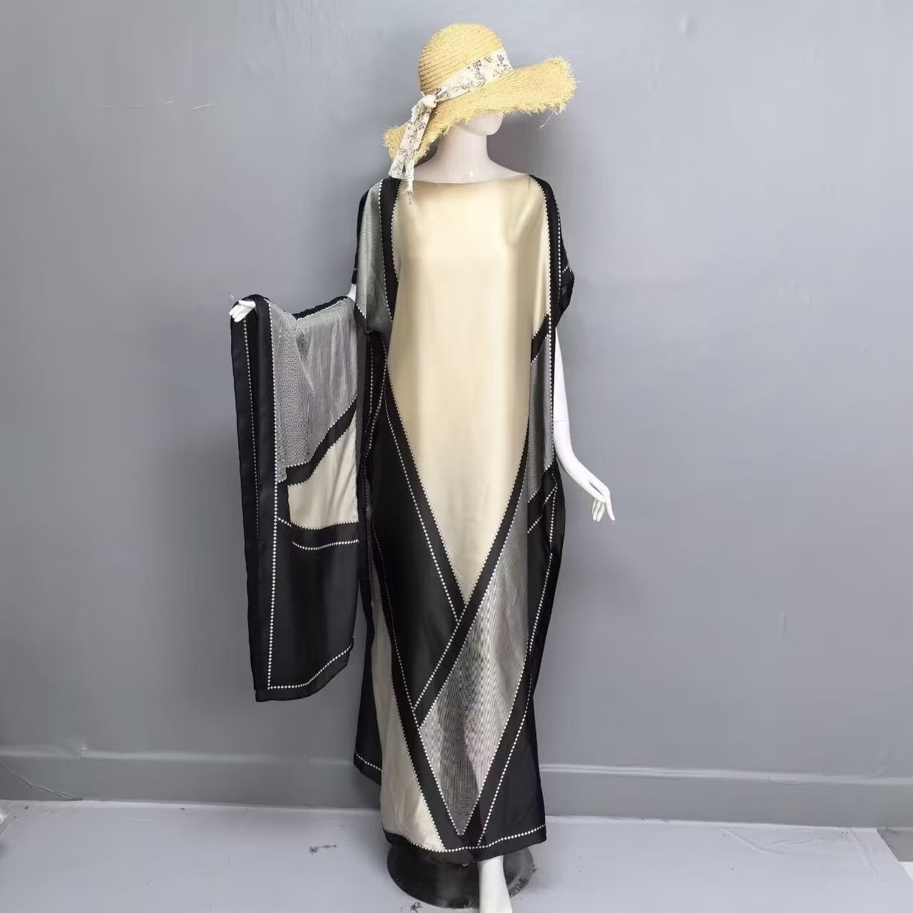 Cross-border Plus Size Robe Long Dress Export Cardigan Ethnic Long Dre photo 7 (style 1062208292951)