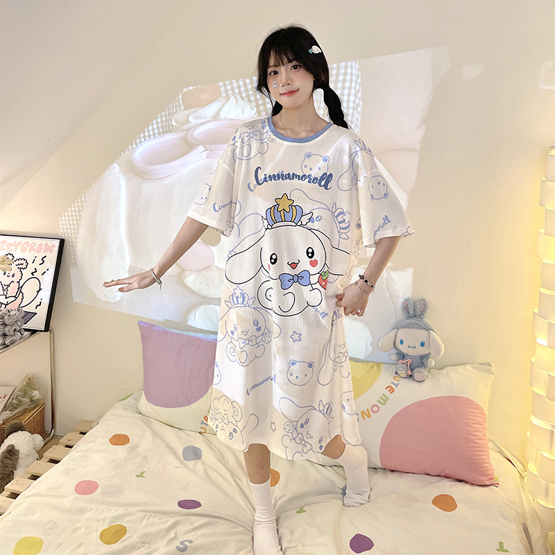 Summer Cotton Homewear Women Short Sleeve Shorts 2 Pcs Breathable Comf photo 4 (style 10)