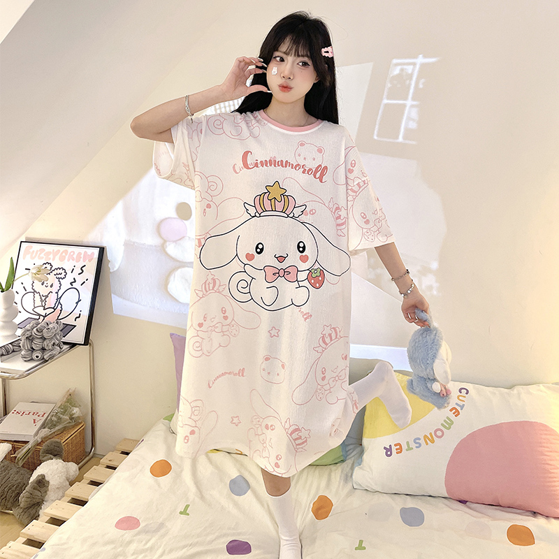 Summer Cotton Homewear Women Short Sleeve Shorts 2 Pcs Breathable Comf photo 5 (style 10)