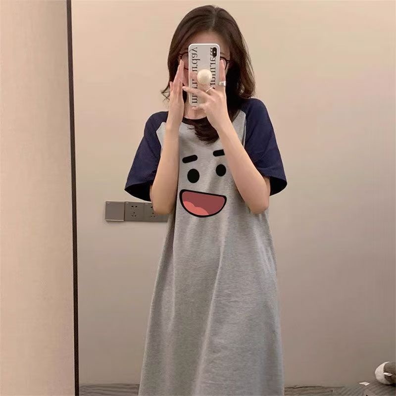 Summer Cotton-Like Homewear Women Short Sleeve Shorts 2 Pcs Breathable photo 3 (style 1105)