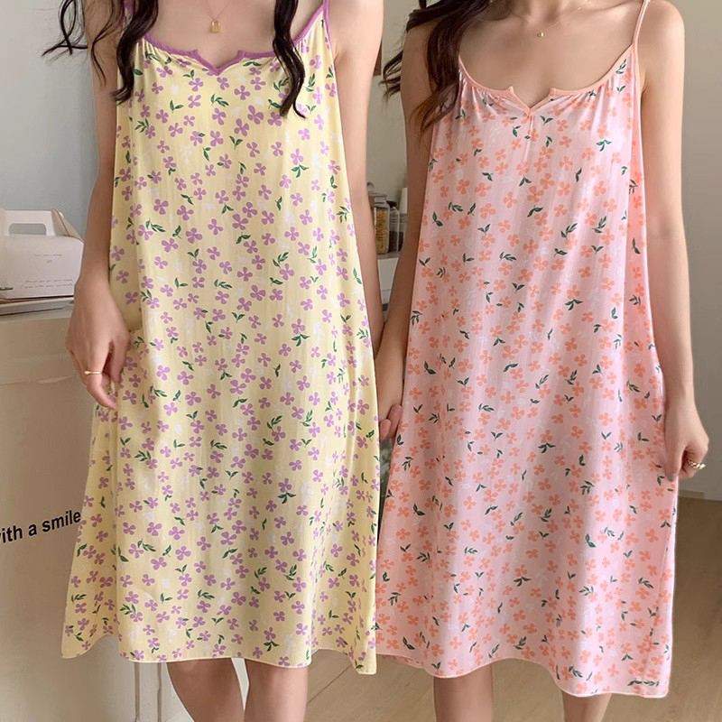 Summer Cotton Camisole Homewear Women Short Sleeve Shorts 2 Pcs Breathable Wholesale