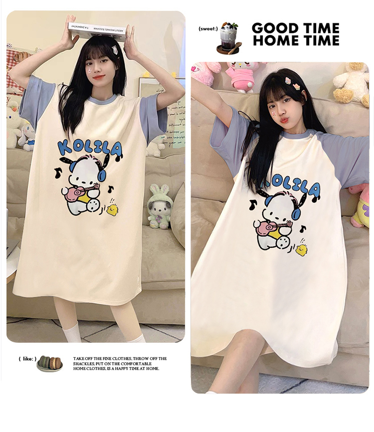 Summer Cotton-Like Homewear Women Short Sleeve Shorts 2 Pcs Breathable photo 4 (style 1228)
