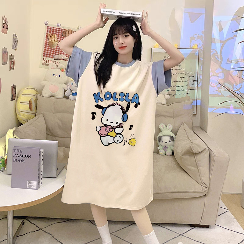 Summer Cotton-Like Homewear Women Short Sleeve Shorts 2 Pcs Breathable photo 5 (style 1228)