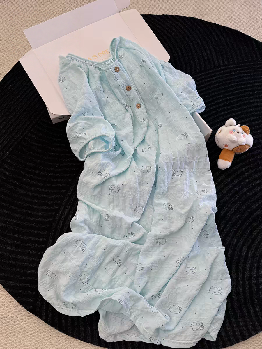 夏季纯棉家居服女短袖短裤两件套睡衣套装透气舒适可外穿