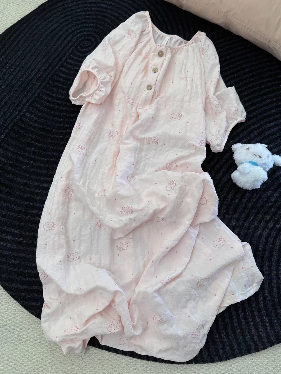 夏季纯棉家居服女短袖短裤两件套睡衣套装透气舒适可外穿