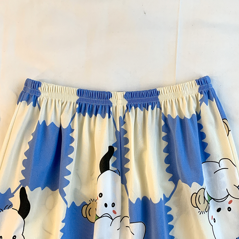 Summer Cotton Homewear Women Short Sleeve Shorts 2 Pcs Breathable Comf photo 5 (style 13)