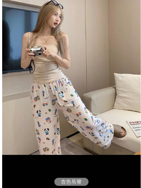 Summer Cotton Homewear Women Short Sleeve Shorts 2 Pcs Breathable Comf photo 7 (style 13)