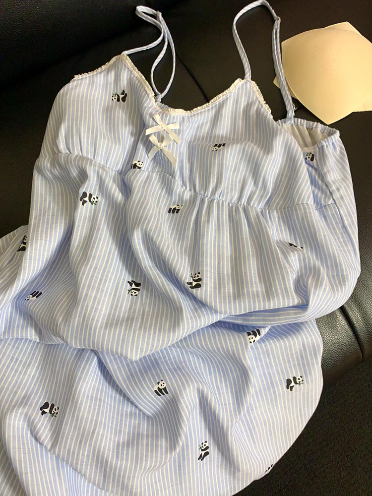 Summer Cloud Cotton With Pads Camisole Homewear Women Short Sleeve Sho photo 5 (style 140317)