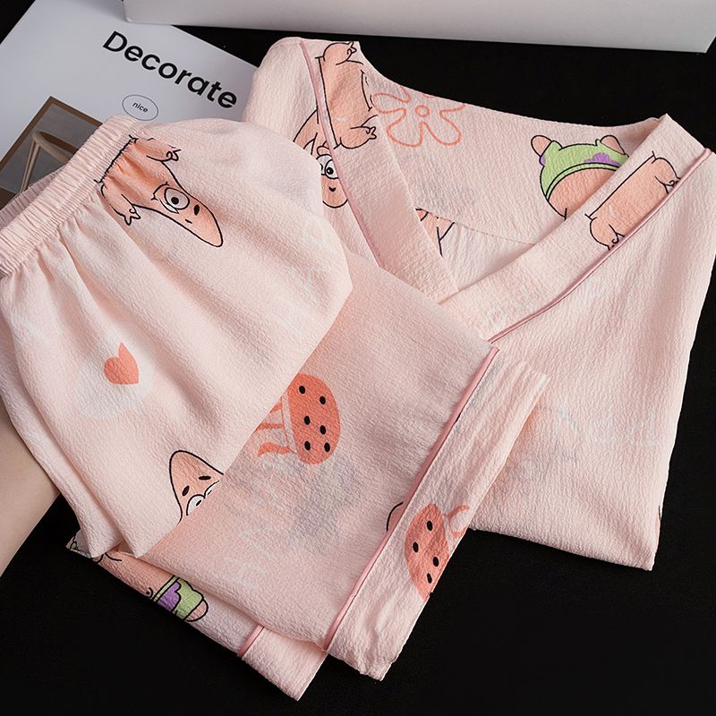 Summer Cotton Homewear Women Short Sleeve Shorts 2 Pcs Breathable Comf photo 2 (style 15)